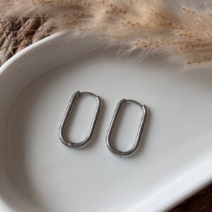 créole ovale argenté