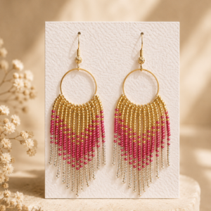 Boucle d'oreille Ambre 10